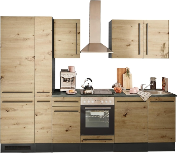 BASIC by Balculina Küchenzeile Jazz, Breite 310 cm, wahlweise mit E-Geräten