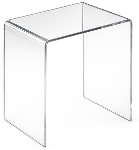 Beistelltisch, Acryl-Glas, transparent, 44 x 29,5 x 42,5 cm