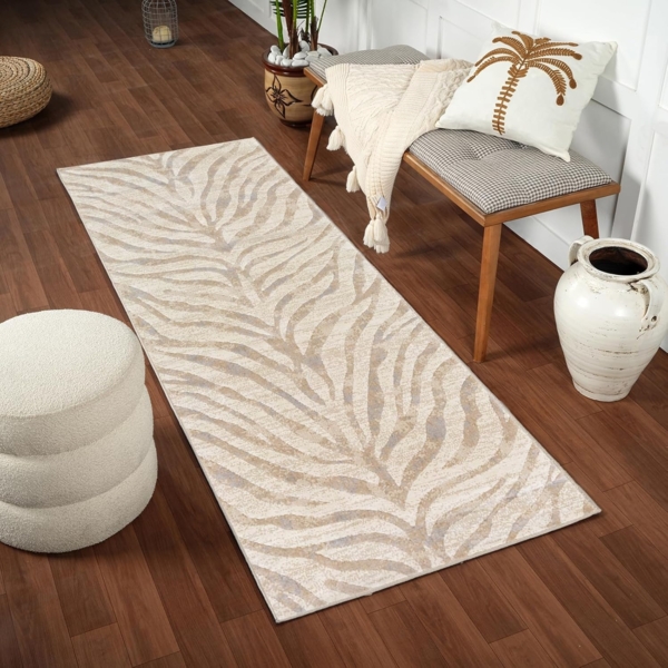 Surya Teppich LUANDA, rechteckig, Höhe: 11 mm, Skandinavischer Teppich, Boho Wohnzimmerteppich/Läufer im Zebra Muster