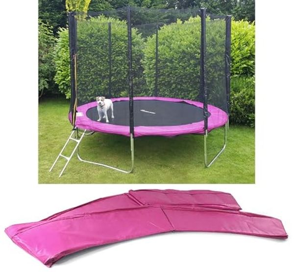 244cm Trampolin Sprungfedern Schutz Abdeckung Pink