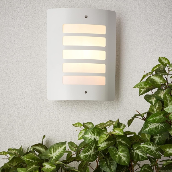 Brilliant Leuchten No. 47682-05 Aussenwandleuchte Todd E27 IP44 weiß Bild 2