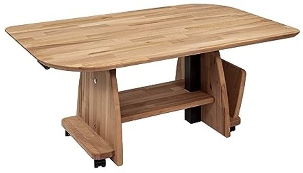 Couchtisch Cecislava 105x65x50 höhenverstellbar Wildeiche 16221