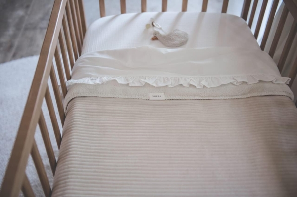 Ledikantdeken Vik Teddy Sand Beige Bild 5