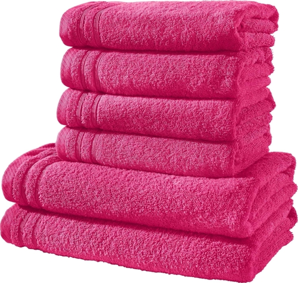 Erwin Müller Handtücher Frottier-Set "Heidelberg" 6-tlg, Frottier, Walk-Frottier Uni