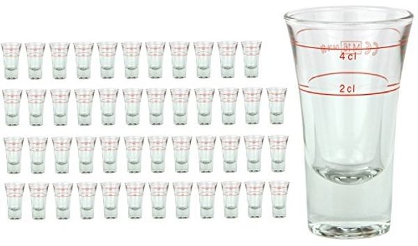 48er Set Schnapsgläser Stamper Dublino 2cl + 4cl