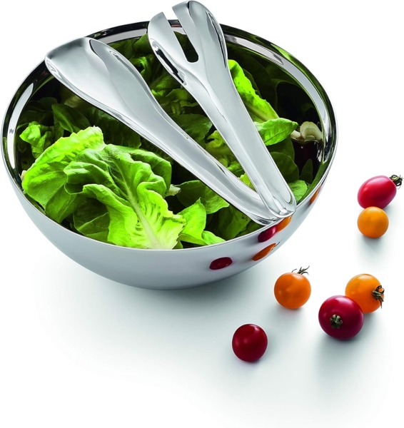 Insalata elegante Salatschüssel mit Edelstahl-Besteck