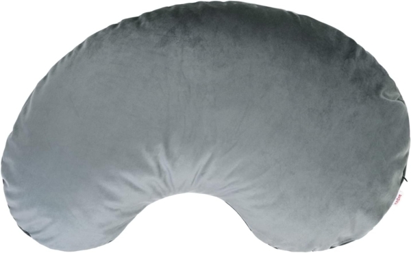 Kissenhülle Niere XL ca. 45x70 cm stein-grau beties "Samt&Sonders"