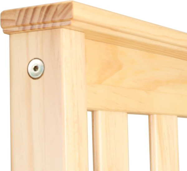 Max & Lily Bett 90x200 cm inklusive Lattenrost, Kinderbett mit Stauraum unter dem Bett, Bettgestell mit Kopfteil, Holzbett aus neuseeländischem Kieferholz, natur Bild 5