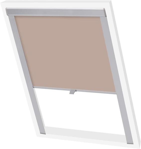 vidaXL Verdunkelungsrollo Beige PK06