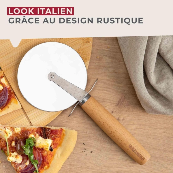 FACKELMANN Pizzaschneider XXL - robust, Teigschneider, Kuchenmesser Bild 5
