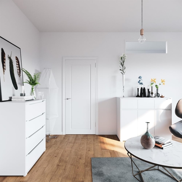 Kommode Ruben Weiß 48 x 101.6 cm Vicco Bild 2