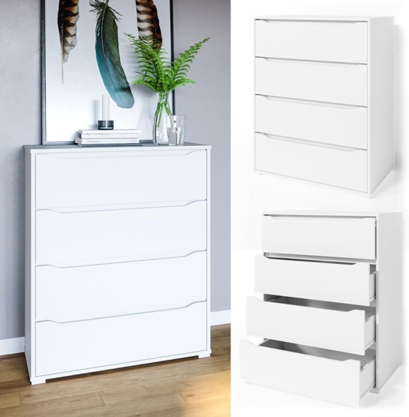 Kommode Ruben Weiß 48 x 101.6 cm Vicco Bild 4
