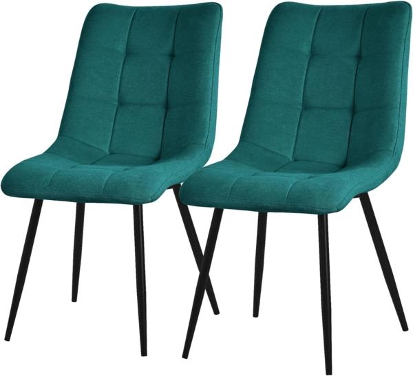 ML-DESIGN Stuhl Esszimmerstühle mit Rückenlehne moderne Design Lounge Küchenstühle (2 St), Polsterstuhl Esstischstühle 2er Set Küchenstuhl Polyester bis 120kg