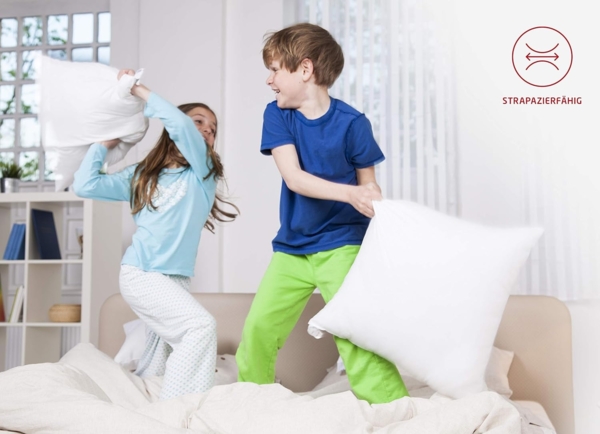 Fleuresse Uni Interlock Jersey Bettwäsche Colours|155x220 cm + 80x80 cm| mokka Bild 6