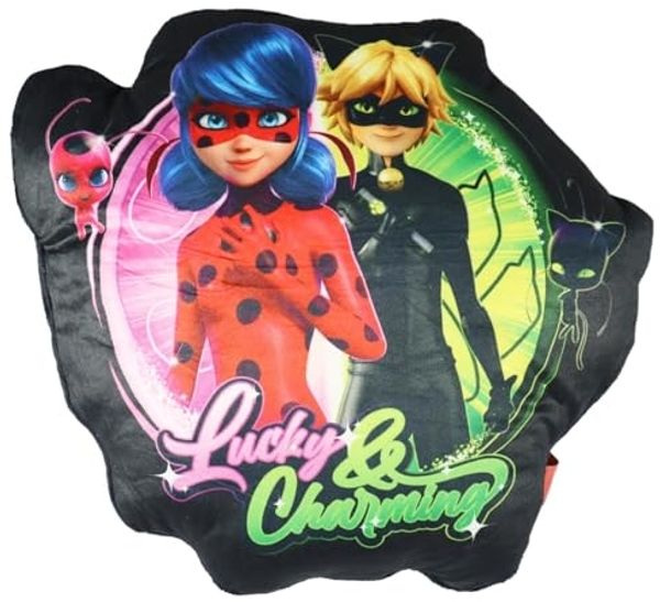 Miraculous - Ladybug Dekokissen Miraculous Ladybug Cat Noir mini Velours Kissen 30x30x7 cm