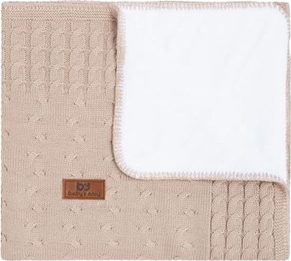 Baby's Only Kinderdecke 'Zopf' Teddyfutter beige 100x135 cm