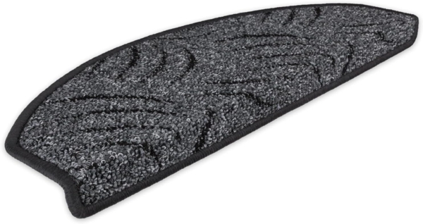 Metzker® Stufenmatte Stufenmatten Prerow, halbrund, Höhe: 6 mm, 15 Stück im Set - Anthrazit