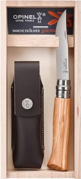 Opinel Tradition Luxury N°08 - Klappmesser - 8.5 cm - gelber bis orangefarbener Griff