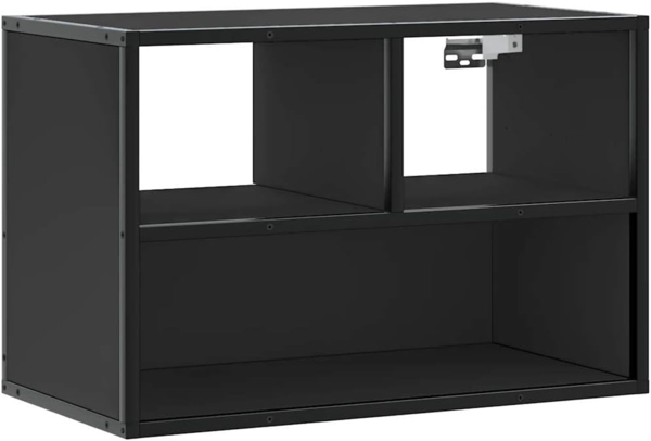 TV-Schrank Schwarz 60x31x39,5 cm Holzwerkstoff und Metall 848914