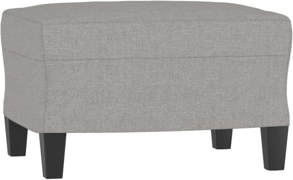 vidaXL Fußhocker Hellgrau 60 x 50 x 41 cm Stoff [349327]