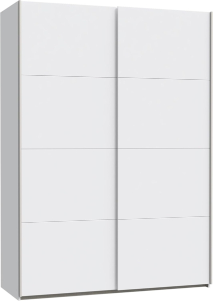 FORTE Schwebetürenschrank Fittio, Made in Europe, 2 Schiebetüren, modernes Design Höhe 2,35 mtr, stehende Montage Bild 4