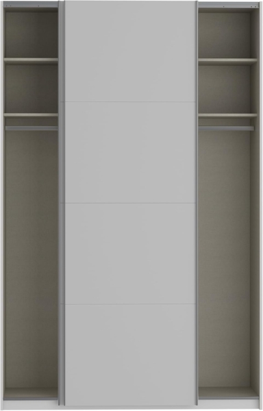 FORTE Schwebetürenschrank Fittio, Made in Europe, 2 Schiebetüren, modernes Design Höhe 2,35 mtr, stehende Montage Bild 5
