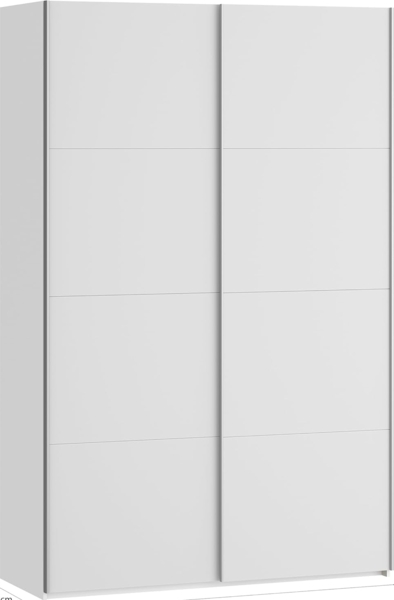 FORTE Schwebetürenschrank Fittio, Made in Europe, 2 Schiebetüren, modernes Design Höhe 2,35 mtr, stehende Montage Bild 2