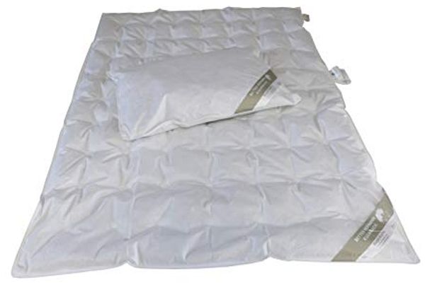 Betten Hofmann Kinder Sommer Set Daunendecke 100x135 + Kissen 40x60 100% Daunen