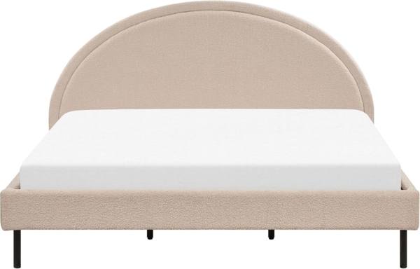 Bett mit Lattenrost MARGUT 180 x 200 cm Bouclé Beige