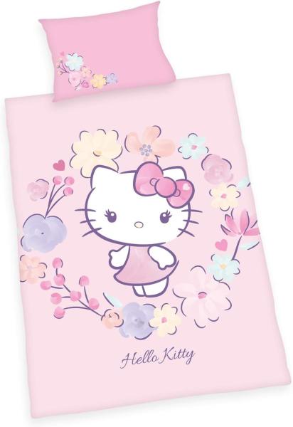 Hello Kitty Babybettwäsche Hello Kitty, Renforcé (Bio-Baumwolle), GOTS zertifiziert - nachhaltig aus Bio-Baumwolle