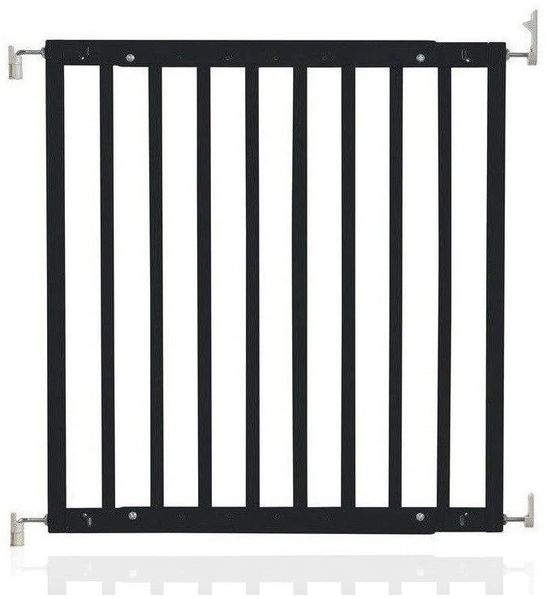 Safetots Robustes Holz Babygitter für Treppen, Schwarz, 63. 5 cm - 105. 5 cm, Holz Schraubgitter, Schraubbefestigung als Sicherheitssperre, stilvolles Design und praktisches Sicherheitsgitter