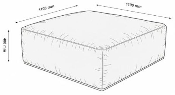 HOME DELUXE Modulares Outdoor Sofa ALAZIA Hellgrau - XXS Bild 2