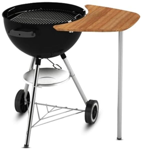 Weber Bambus Beistelltisch, schwarz, 28.5 x 28.5 x 12.8 cm, 17638, Braun