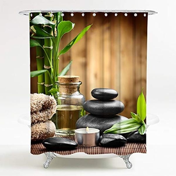 Sanilo Duschvorhang Spa 180 x 200 cm, 100% wasserdicht, Anti-Schimmel-Effekt, hochwertige Qualität