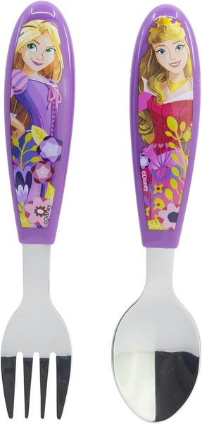 Disney Princess Kinderbesteck Set 2-teilig – Löffel & Gabel mit Motivgriffen