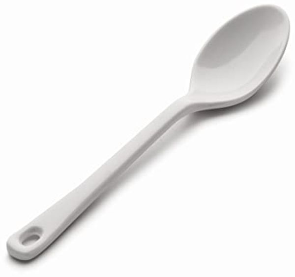 LACOR klassischen einfarbigen 63600 – Löffel Melamin, 17 cm, weiß