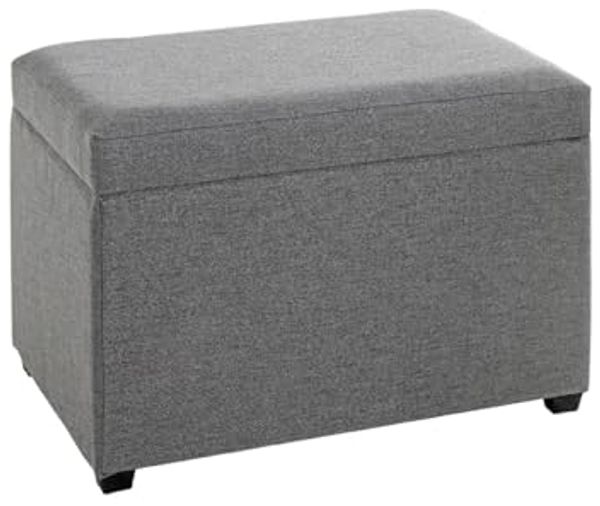 HAKU Möbel Sitztruhe, MDF, anthrazit, T 39 x B 58 x H 42 cm