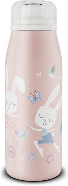 Isolier-Trinkflasche KIDS ISO BOTTLE 0,35 l „Sweet Ballerinas“ – doppelwandiger Edelstahl, 12 h heiß/24 h kalt, kohlensäuredicht, spülmaschinenfest