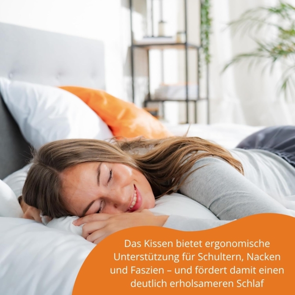 sleepling Schlafkissen Recovery Pillow, Füllung: Viscoschaum, Bezug: Polyester, Seitenschläfer, Rückenschläfer, Bauchschläfer, orthopädisches Kissen, ergonomisches Visco Kopfkissen, mit Reisetasche Bild 6
