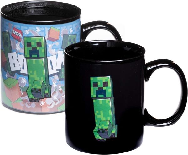 Paladone Minecraft Creeper Heat Change Mug Einzelbild 0 3 l Mehrfarbig Keramik Tasse Universal