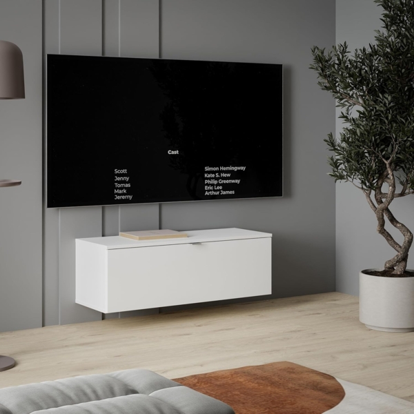 FORTE Lowboard LibertadTV-Board, TV-Schrank, TV Board, erweiterbar, Wandmontage, Metallgriff