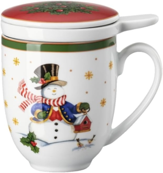 Hutschenreuther Tee-Becher Set 3-tlg. Happy Wintertime, Porzellan, Mehrfarbig, 360 ml, 02488-727470-28685