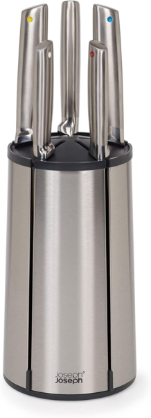 Joseph Joseph Elevate 5-teiliges Stahlmesser-Set mit Drehständer