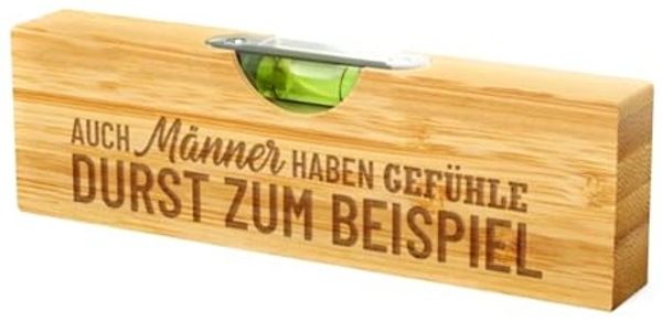 Wasserwaage mit Flaschenöffner Kapselheber Bieröffner Männer-Geschenke la vida Gefühle 393558