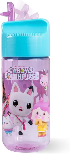 Gabby's Dollhouse - Trinkflasche - ca. 430 ml - türkis/lila
