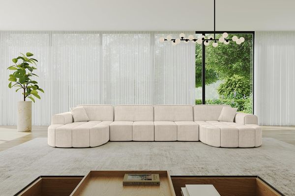 ALTDECOR Wohnlandschaft Livo-U2, Sofa Praktische Bequeme Funktionsecke Couch U-Form Eckcouch, Corner Sofa U-Form Vielseitige Sofa Wohnlandschaft Wohnzimmer