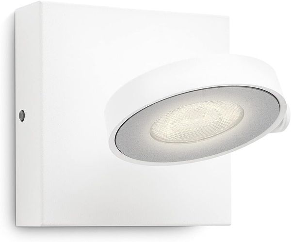 LED Wandspot, Metall weiß, Strahler beweglich, CLOCKWORK