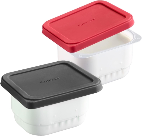 WESTMARK Vorratsdose 2 Frischhaltedeckel, eckig, 10,5 x 8,5 cm, Silikon, Silikon Bild 3