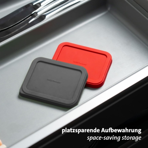 WESTMARK Vorratsdose 2 Frischhaltedeckel, eckig, 10,5 x 8,5 cm, Silikon, Silikon Bild 7