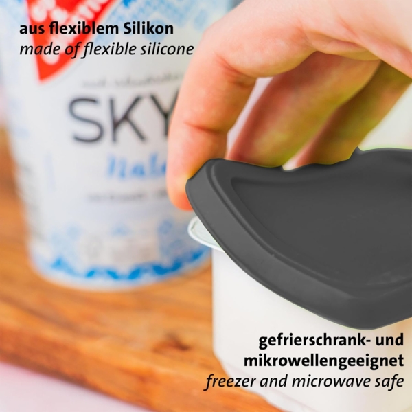 WESTMARK Vorratsdose 2 Frischhaltedeckel, eckig, 10,5 x 8,5 cm, Silikon, Silikon Bild 4